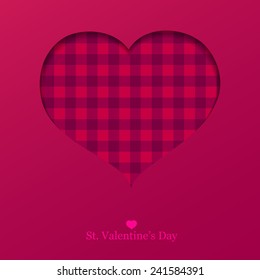 vector illustration of Valentines Day greeting card 