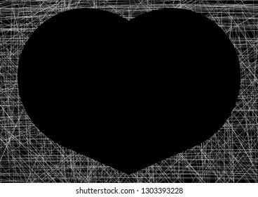 Vector Illustration of a Valentines Day. love. background. line.