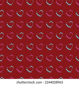 Vector illustration of Valentine's Day Pattern background graphic 06