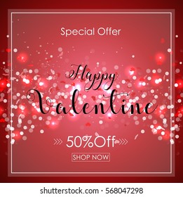 Vector illustration of Valentine's day special offer