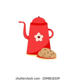 Vector illustration for Valentine's Day. Sticker for Valentine's day. Sticker for calendar or notebook in flat style. Greeting card with love.