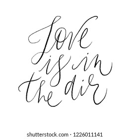Vector illustration of valentines day typography lettering logo set. Hipster emblems, quote text design with hearts, cloud. Use for banners, greeting cards, gifts, poster. Love is in the air.