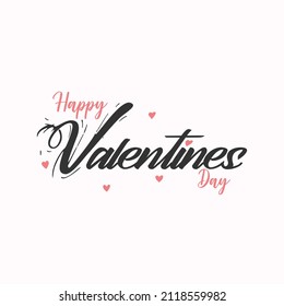 Vector Illustration Valentines Days with handwritten Calligraphy text-Background-Banner