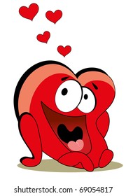 Vector illustration. Valentines heart.