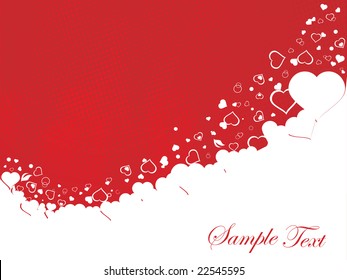 vector illustration of valentines ornament heart