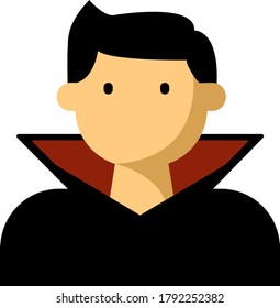 Vector illustration of a vampire