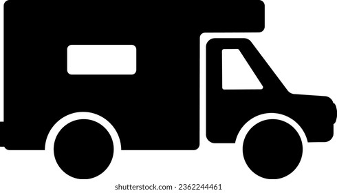 vector illustration of a van on a transparent background