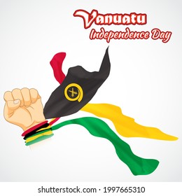 ilustración vectorial del día de la independencia de Vanuatu