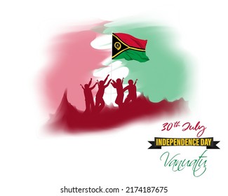 ilustración vectorial del día de la independencia de Vanuatu