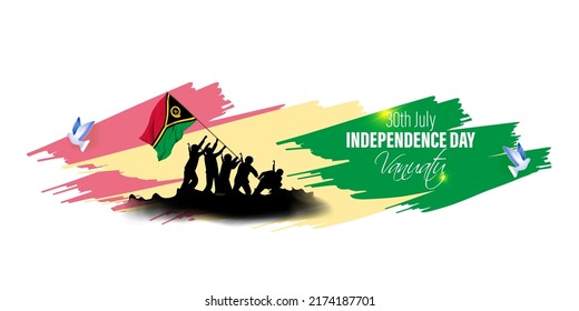 vector illustration for Vanuatu independence day