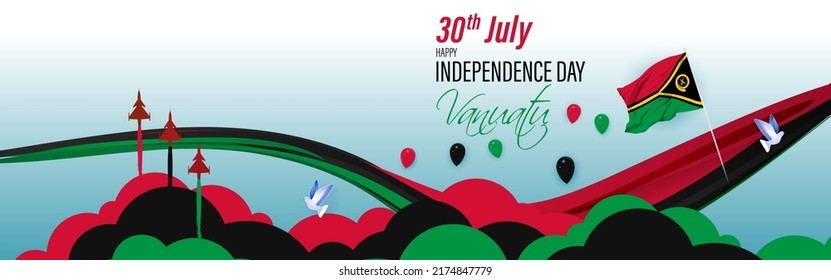 vector illustration for Vanuatu independence day