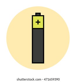 vector illustration of vape battery icon