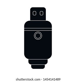 Vector illustration of vape and electronic sign. Set of vape and device stock symbol for web.