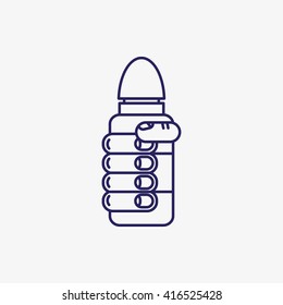 Vector illustration of a vape. illustration on a light background, vector illustration for your electronic cigarette device in the hands of man hands