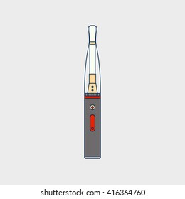 Vector illustration of vaporizer