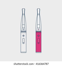 Vector illustration of vaporizer