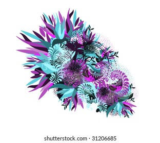 vector illustration of varicolored abstraction