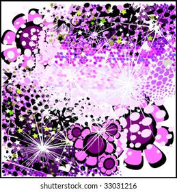 vector illustration of varicolored abstraction
