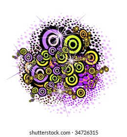 vector illustration of varicolored abstraction