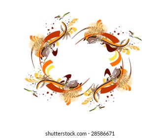 vector illustration of varicolored frame