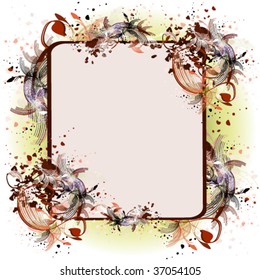 vector illustration of varicolored frame