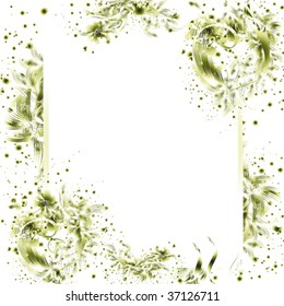 vector illustration of varicolored frame