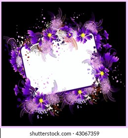 vector illustration of varicolored frame