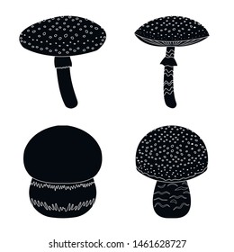 Vector illustration of variety and ingredient logo. Set of variety and food stock vector illustration.