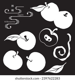Vector illustration of various apples