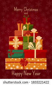 
Vector illustration with various boxes with gifts.
Suitable for postcards, templates and tags