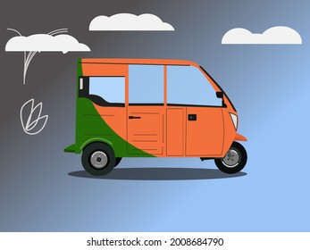 vector illustration of various brightly colored vehicles, planes, tricycles, and uniq engines