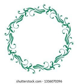 Vector illustration various color flower frames hand drawn