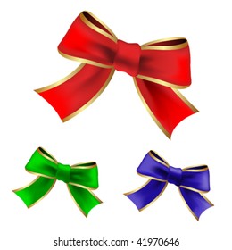 Vector illustration - various color ribbons