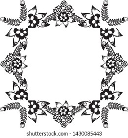 Vector illustration various decoration of card with ornate of flower frame