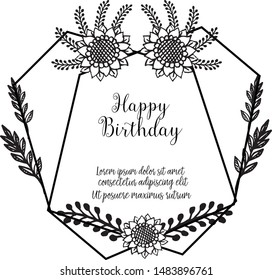 Vector illustration various elegant purple rose flower for card of memorial days