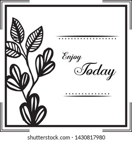 Vector illustration various flower frame for decoration invitation card