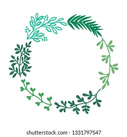 Vector illustration various forms of beautiful flower frame variations hand drawn