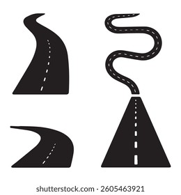 Vector Illustration of Various Road Sections Vector.