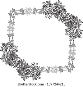 Vector illustration various shape for flower frame