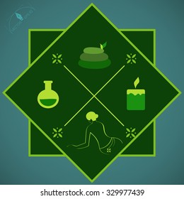 Vector illustration of various Spa and Beauty
