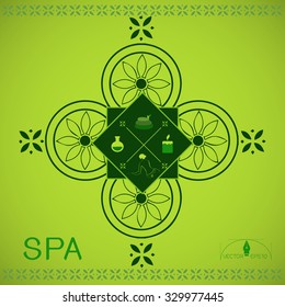 Vector illustration of various Spa and Beauty 