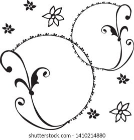 Vector illustration various style for wreath frame