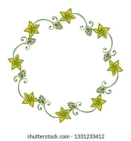 Vector illustration various styles of flower frames for write welcome hand drawn