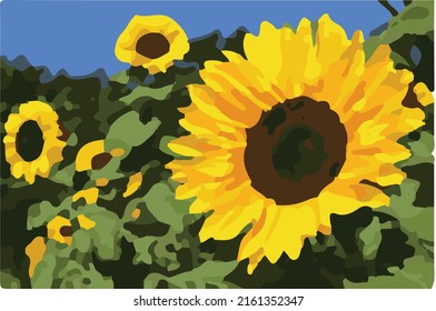 vector illustration of various types of flowers a combination of art and God's creatures which will be even more beautiful when associated with other objects
