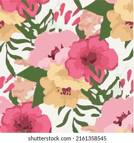 ilustración vectorial de varios tipos de flores una combinación de arte y criaturas de Dios que serán aún más hermosas cuando se asocien con otros objetos