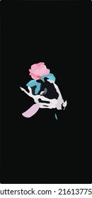 ilustración vectorial de varios tipos de flores una combinación de arte y criaturas de Dios que serán aún más hermosas cuando se asocien con otros objetos