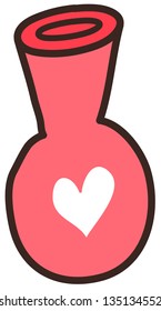 Vector illustration of a vase