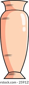 A vector illustration of a vase