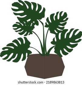 vector illustration of a vase for the interior of an apartment