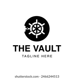 Ilustración vectorial de Vault. Ilustración vectorial segura. Vector Vault Lock. Perfecto para logotipos, símbolos y otros gráficos.